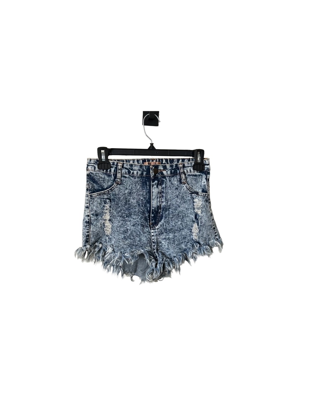 36 Point 5 Womens Large Cut off
Shorts Blue Stonewashed
Distressed Denim, Sz S